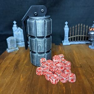 Grenade Dice Holder With Dice